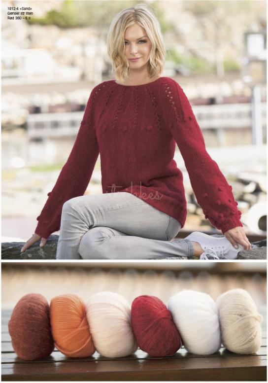 "Sand" Genser - Viking Design 1812-4 Kit - XS-XXL - Viking Alpaca Bris, fra Viking "Sand" Genser - Viking Design 1812-4 Kit - XS-XXL - Viking Alpaca Bris, fra Viking