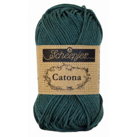 Scheepjes Catona Garn Unicolor 244 Spruce Scheepjes Catona Garn Unicolor 244 Spruce