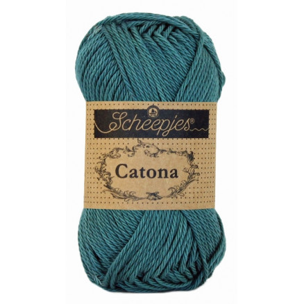 Scheepjes Catona Garn Unicolor 391 Deep Ocean Green Scheepjes Catona Garn Unicolor 391 Deep Ocean Green