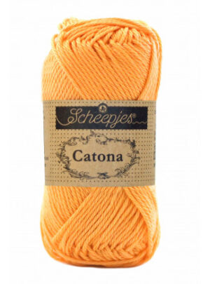 Scheepjes Catona Garn Unicolor 411 Sweet Orange