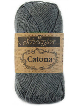 Scheepjes Catona Garn Unicolor 501 Anthracite