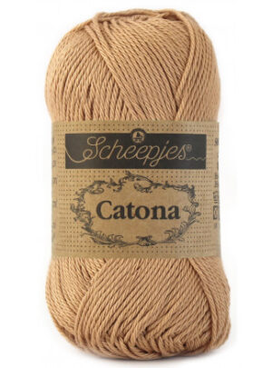 Scheepjes Catona Garn Unicolor 502 Camel