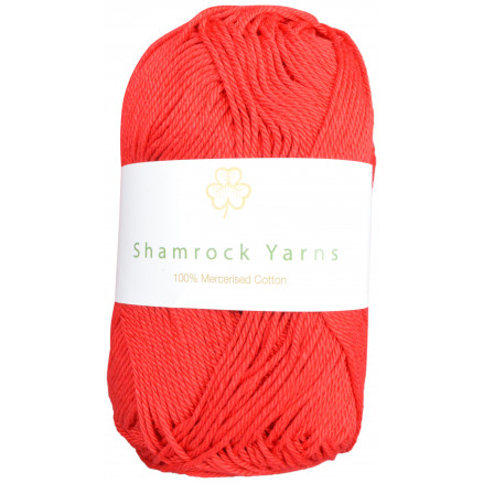 Shamrock Yarns 100% Mercerised Cotton 19 Rød Shamrock Yarns 100% Mercerised Cotton 19 Rød