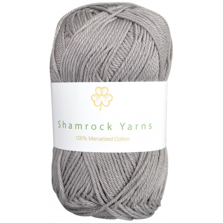 Shamrock Yarns 100% Mercerised Cotton 235 Grå Shamrock Yarns 100% Mercerised Cotton 235 Grå