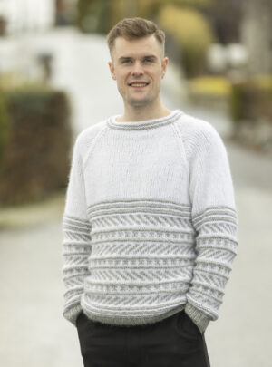 "Smestad" Genser - Viking Design 2316-6 Kit - XS-XXL - Viking Alpaca Bris, fra Viking