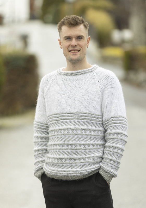 "Smestad" Genser - Viking Design 2316-6 Kit - XS-XXL - Viking Alpaca Bris, fra Viking "Smestad" Genser - Viking Design 2316-6 Kit - XS-XXL - Viking Alpaca Bris, fra Viking
