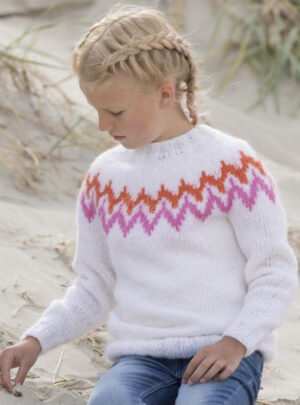"Smul" Genser - Viking Design 1814-4 Kit - 2-12 År - Viking Alpaca Bris, fra Viking