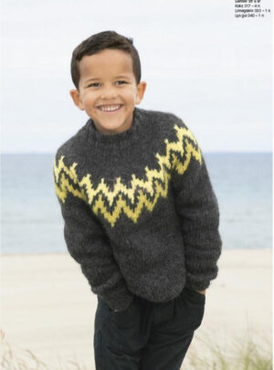 "Smul" Genser - Viking Design 1815-3 Kit - 2-12 År - Viking Alpaca Bris, fra Viking
