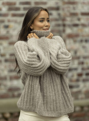 "Smula" Genser - Viking Design 2415-7 Kit - XS-XXL - Viking Alpaca Bris, fra Viking