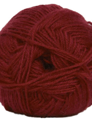 Sock 4 - Strømpegarn - Uldgarn - fv 4614 Vinrød