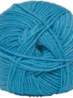 Sock 4 - Strømpegarn - Uldgarn - fv 5050 Turkis