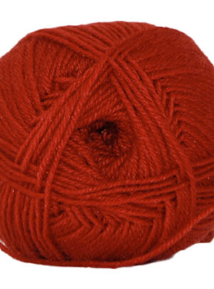 Sock 4 - Strømpegarn - Uldgarn - fv 5642 Rust Rød