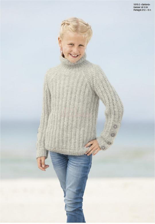 "Sørland" Genser - Viking Design 1815-2 Kit - 2-12 År - Viking Alpaca Bris, fra Viking "Sørland" Genser - Viking Design 1815-2 Kit - 2-12 År - Viking Alpaca Bris, fra Viking