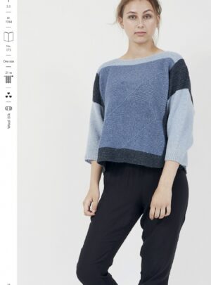 Strikkehæfte 175 model Gitte 1744 Løst Hængende Sweater