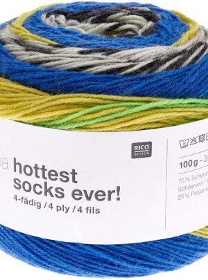 Superba Hottest Socks Ever Rico Design Flerfarvet strømpegarn fv 002