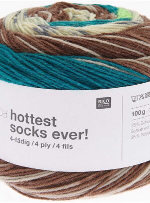Superba Hottest Socks Ever Rico Design Flerfarvet strømpegarn fv 005