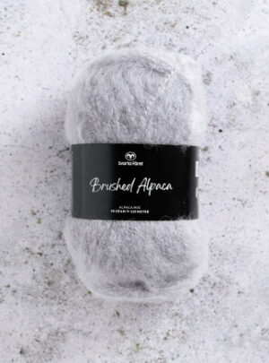 Svarta Fåret Brushed Alpaca Garn 02 Grå