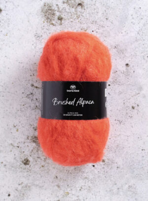 Svarta Fåret Brushed Alpaca Garn 08 Orange