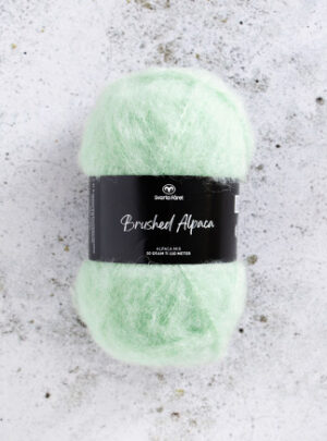 Svarta Fåret Brushed Alpaca Garn 12 Pastel Grøn