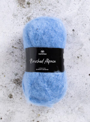Svarta Fåret Brushed Alpaca Garn 16 Himmelblå