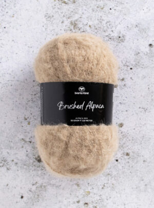 Svarta Fåret Brushed Alpaca Garn 17 Sand
