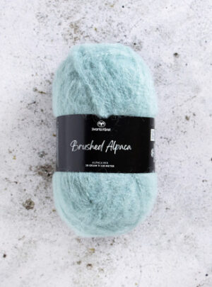 Svarta Fåret Brushed Alpaca Garn 18 Lys Blå