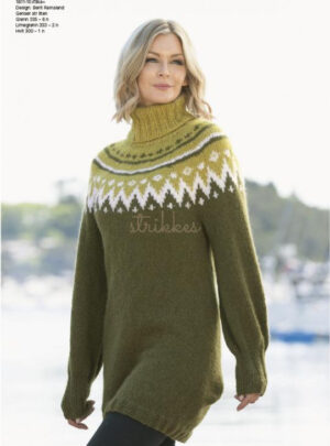 "Tåke" Genser - Viking Design 1811-10 Kit - XS-XXL - Viking Alpaca Bris, fra Viking
