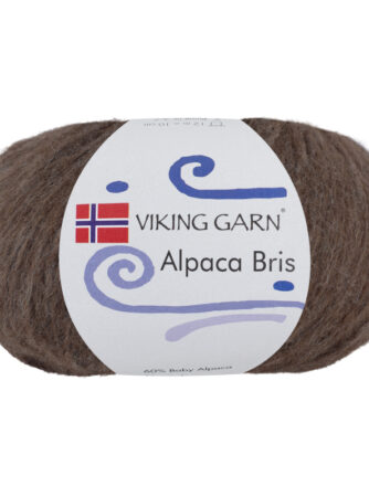 Viking Bris - 308 Brun, Alpacagarn, fra Viking