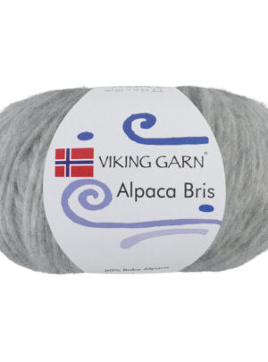 Viking Bris - 313 Lys grå, Alpacagarn, fra Viking