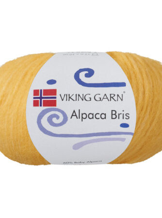 Viking Bris - 341 Gul, Alpacagarn, fra Viking