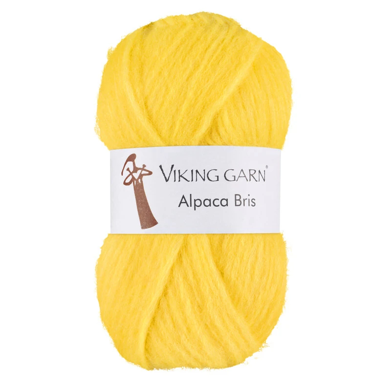 Viking Bris - 344 Citrongul, Alpacagarn, fra Viking Viking Bris - 344 Citrongul, Alpacagarn, fra Viking
