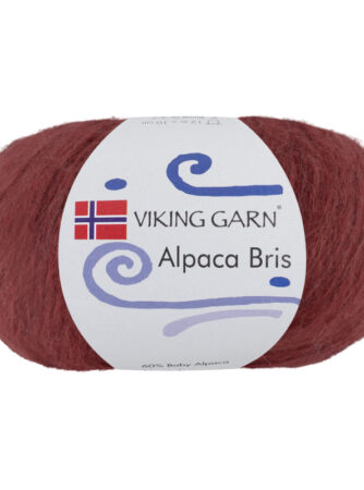 Viking Bris - 354 Burgunder, Alpacagarn, fra Viking
