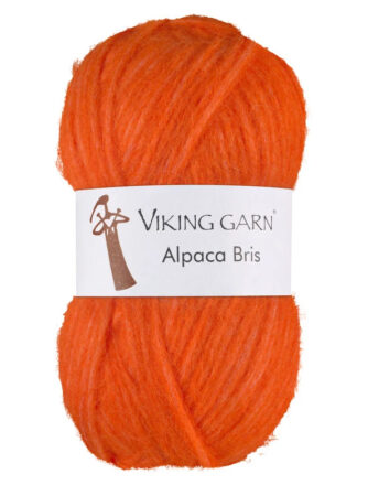 Viking Bris - 371 Stærk Orange, Alpacagarn, fra Viking