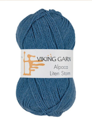 Viking Garn Alpaca Liten Storm 724 Mellemblå