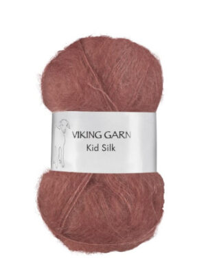 Viking Garn Kid-Silk 370 Lys Burgunder
