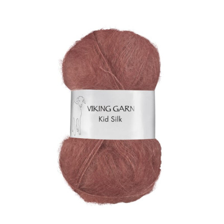 Viking Garn Kid-Silk 370 Lys Burgunder Viking Garn Kid-Silk 370 Lys Burgunder