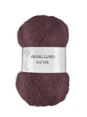 Viking Garn Kid-Silk 374 Mørk Burgunder