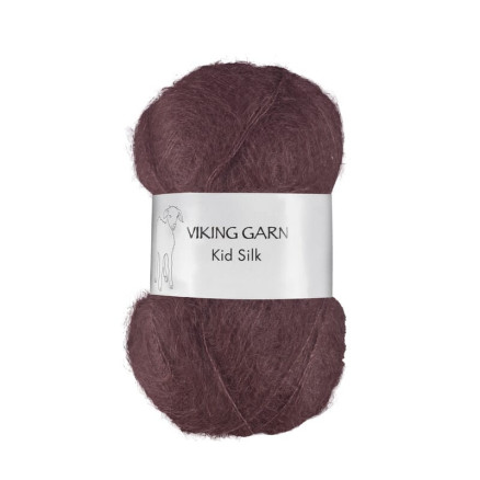 Viking Garn Kid-Silk 374 Mørk Burgunder Viking Garn Kid-Silk 374 Mørk Burgunder