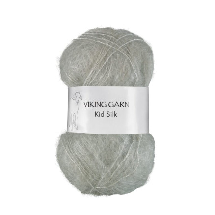 Viking Garn Kid-Silk Støvet Lys Grøn Viking Garn Kid-Silk Støvet Lys Grøn