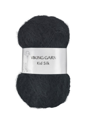 Viking Kid Silk 303 Sort, Mohair/Silk, fra Viking