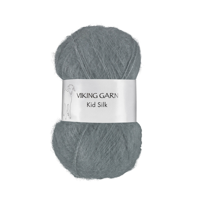 Viking Kid Silk 313 Grå, Mohair/Silk, fra Viking Viking Kid Silk 313 Grå, Mohair/Silk, fra Viking