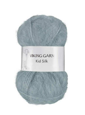 Viking Kid Silk 314 Støvet petrol, Mohair/Silk, fra Viking