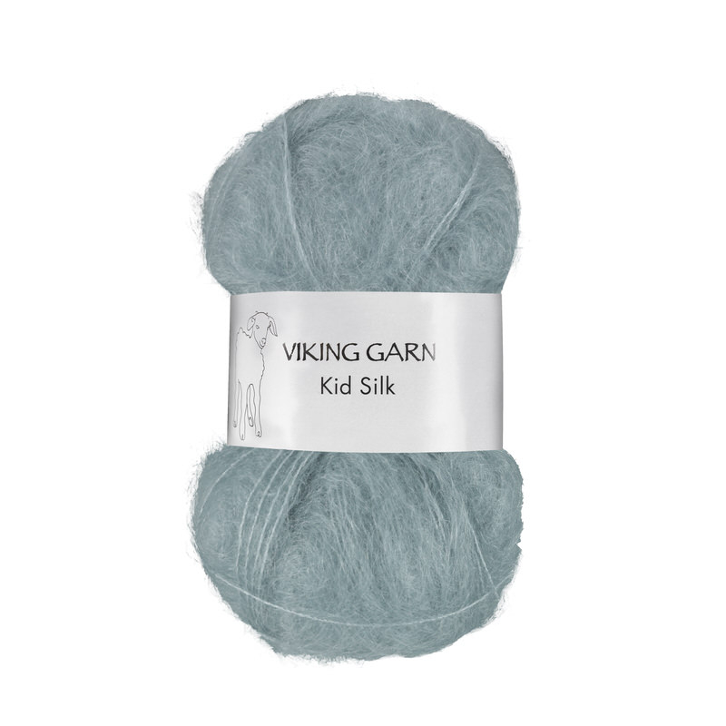 Viking Kid Silk 314 Støvet petrol, Mohair/Silk, fra Viking Viking Kid Silk 314 Støvet petrol, Mohair/Silk, fra Viking