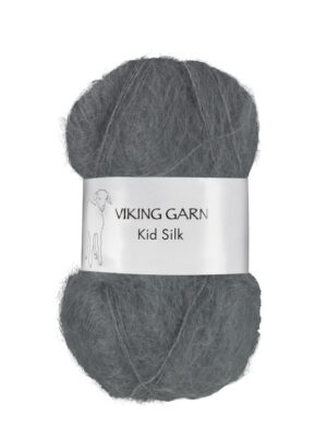Viking Kid Silk 315 Mørk grå, Mohair/Silk, fra Viking