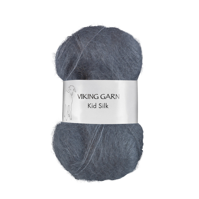 Viking Kid Silk 323 Mørk gråblå, Mohair/Silk, fra Viking Viking Kid Silk 323 Mørk gråblå, Mohair/Silk, fra Viking