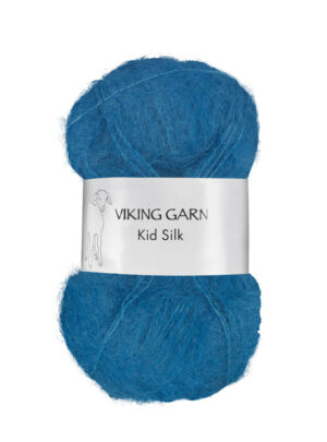 Viking Kid Silk 324 Kongeblå, Mohair/Silk, fra Viking