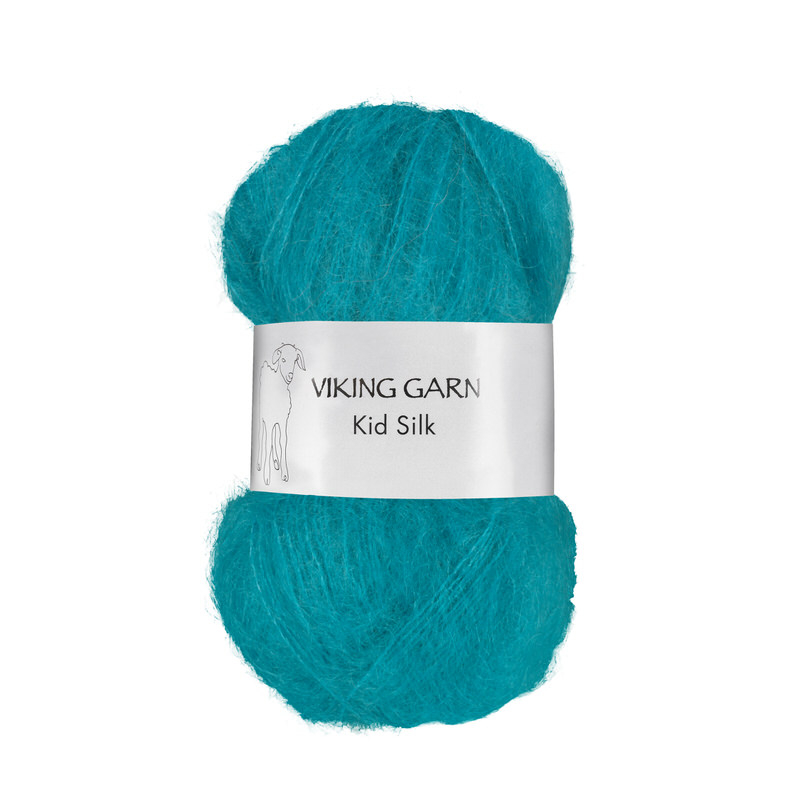 Viking Kid Silk 329 Turkis, Mohair/Silk, fra Viking Viking Kid Silk 329 Turkis, Mohair/Silk, fra Viking