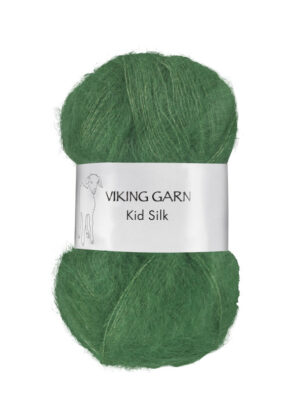 Viking Kid Silk 332 Grøn, Mohair/Silk, fra Viking