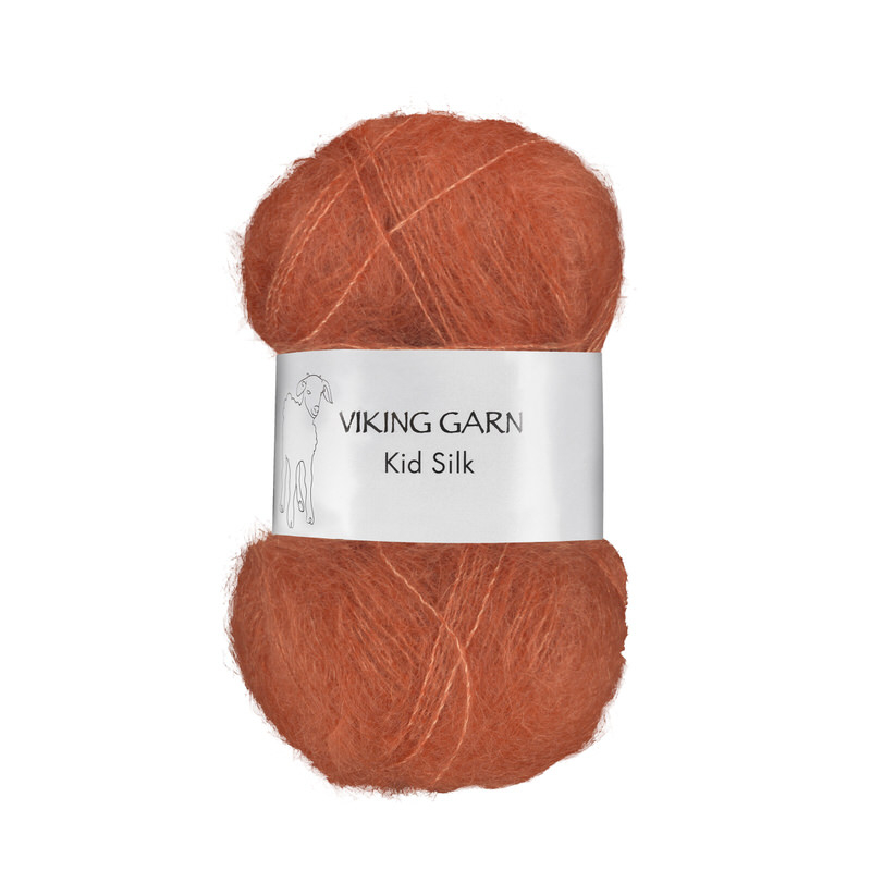 Viking Kid Silk 355 Brændt orange, Mohair/Silk, fra Viking Viking Kid Silk 355 Brændt orange, Mohair/Silk, fra Viking