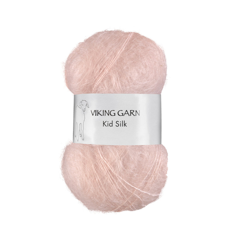 Viking Kid Silk 361 Pudderrosa, Mohair/Silk, fra Viking Viking Kid Silk 361 Pudderrosa, Mohair/Silk, fra Viking